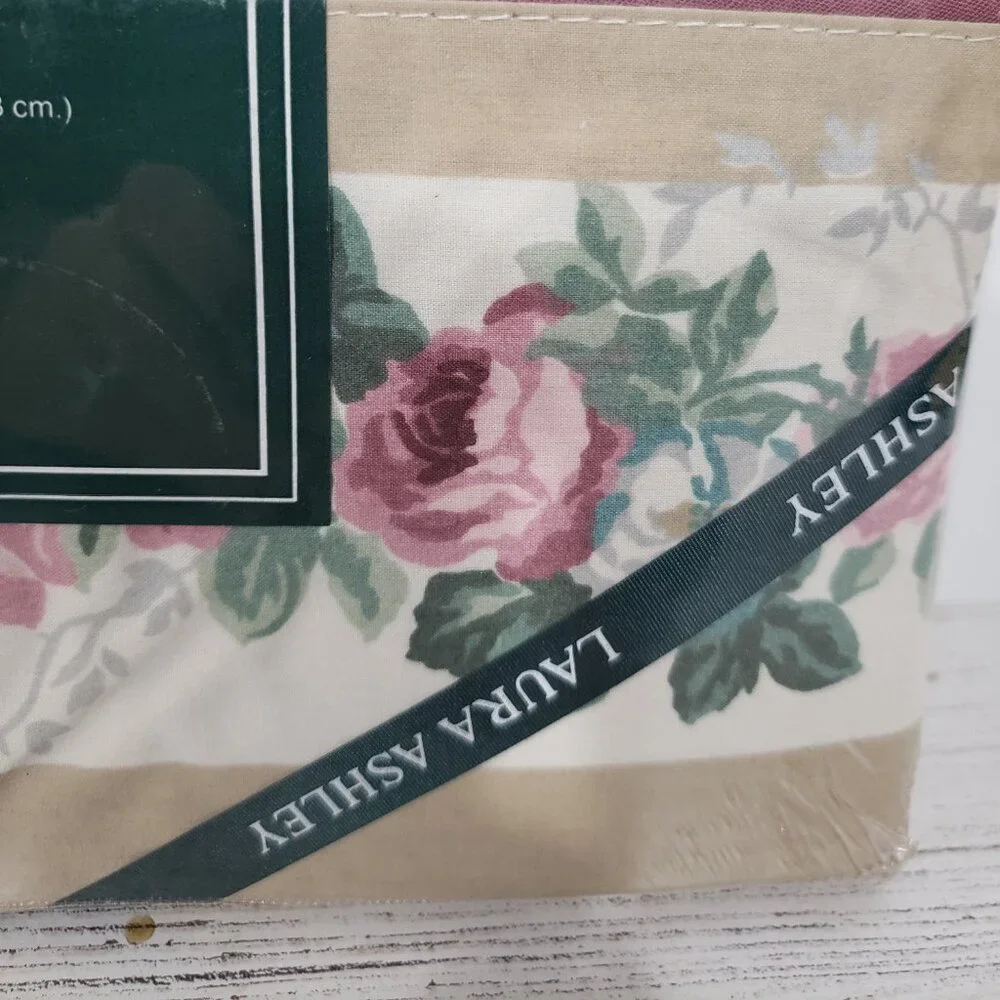 NIP Laura Ashley Florette Full Flat Sheet Floral Roses Cottagecore Grandmacore